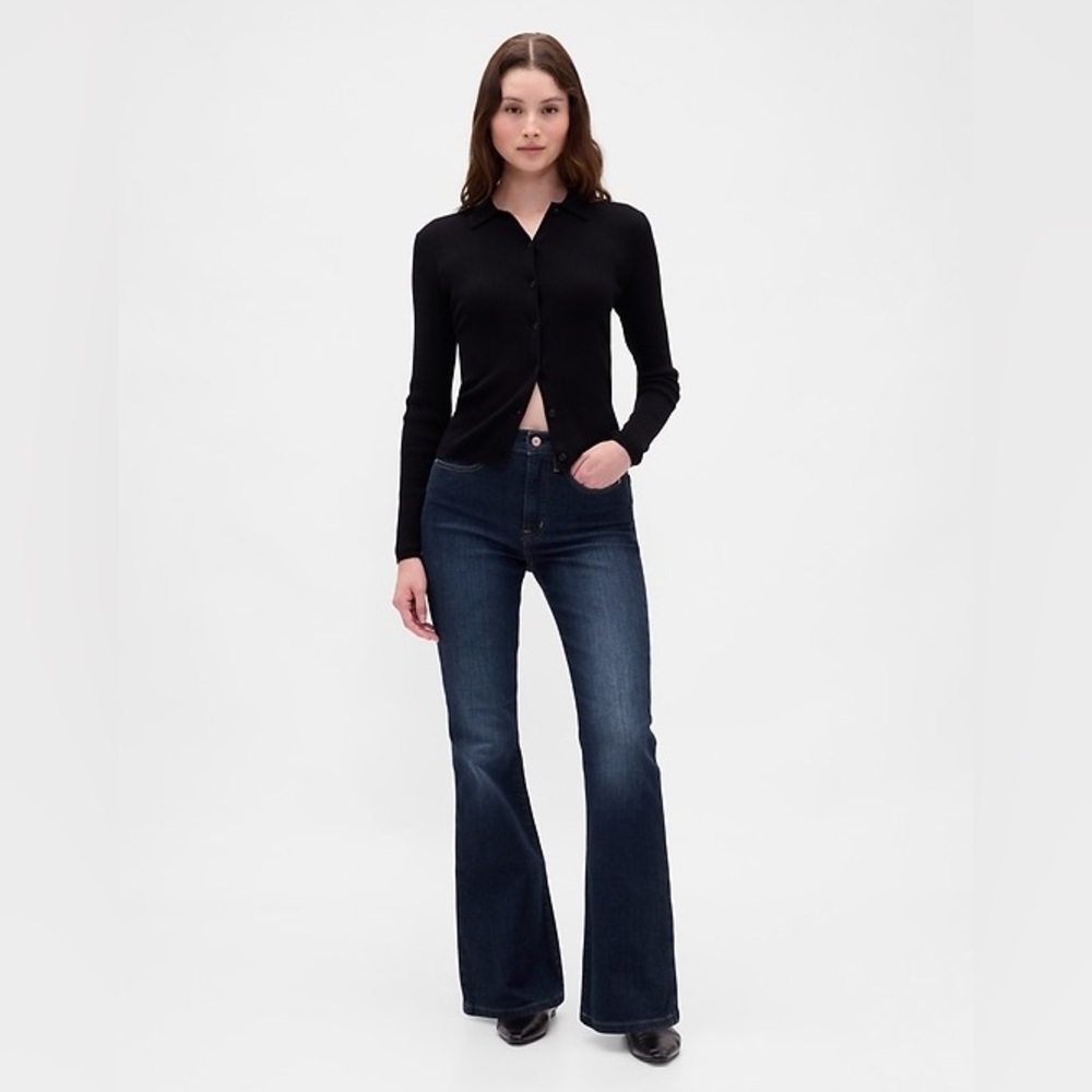Gap 70s Flare High Rise Dark Wash Jeans Women's Size 10/30